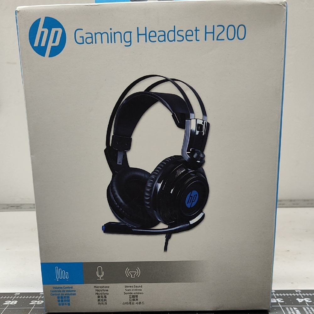 HP Gaming Headset H200 - Black and Blue- Nwt